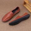 Новая деловая повседневная обувь для мужчин, повседневная и модная мужская обувь, легкая и мягкая кожаная обувь с низким вырезом для лета