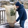 Защита от замерзания для комнатных деревьев Зимний чехол для растений с окном для обзора Чехол с завязками для улицы