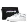 Nike Air Force 1 Нескользящие, Износостойкие, Легкие Низкие Кеды для Скейтбординга Унисекс Серый Белый 315122-111(Команда18-)