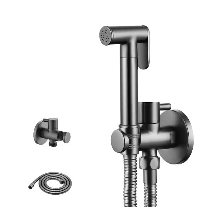 Modern Style 304 Stainless Steel Handheld Bidet Sprayer Set Easy Portable Shattaf for Bathroom Toilet Classic Style