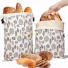 Cotton Bread Keeper With Tight Seal Closure For Artisanal Loaves Baguettes Baked Goods In Kitchen top sale