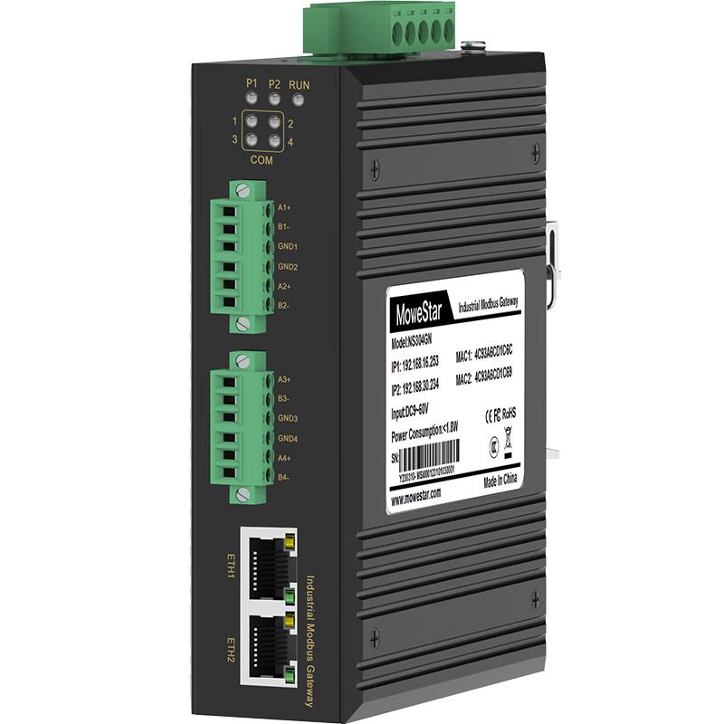 MoweStar Industrial Isolated Serial to Ethernet Server