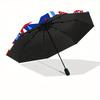 1pc Patriotic Stars Automatic Umbrella - 8-Rib Foldable Design, Outdoor Adventures, and Family Celebrations yy250829107