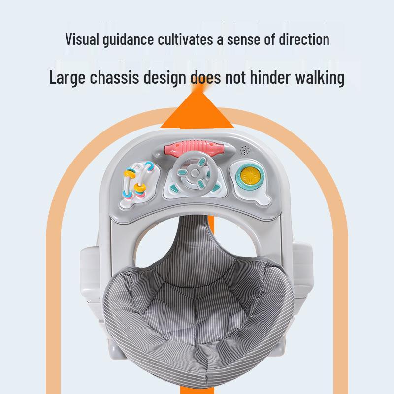 Многофункциональные ходунки-коляска с защитой от опрокидывания для мальчиков и девочек