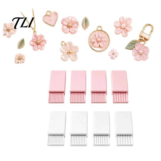 Small Precision Clay Molds 4Pcs 3D Print Gel Ball Maker Tools, Nail Art Bead Roller for Flowers, Polymer Mold 2/3/4/5 mm Sphere Shaper