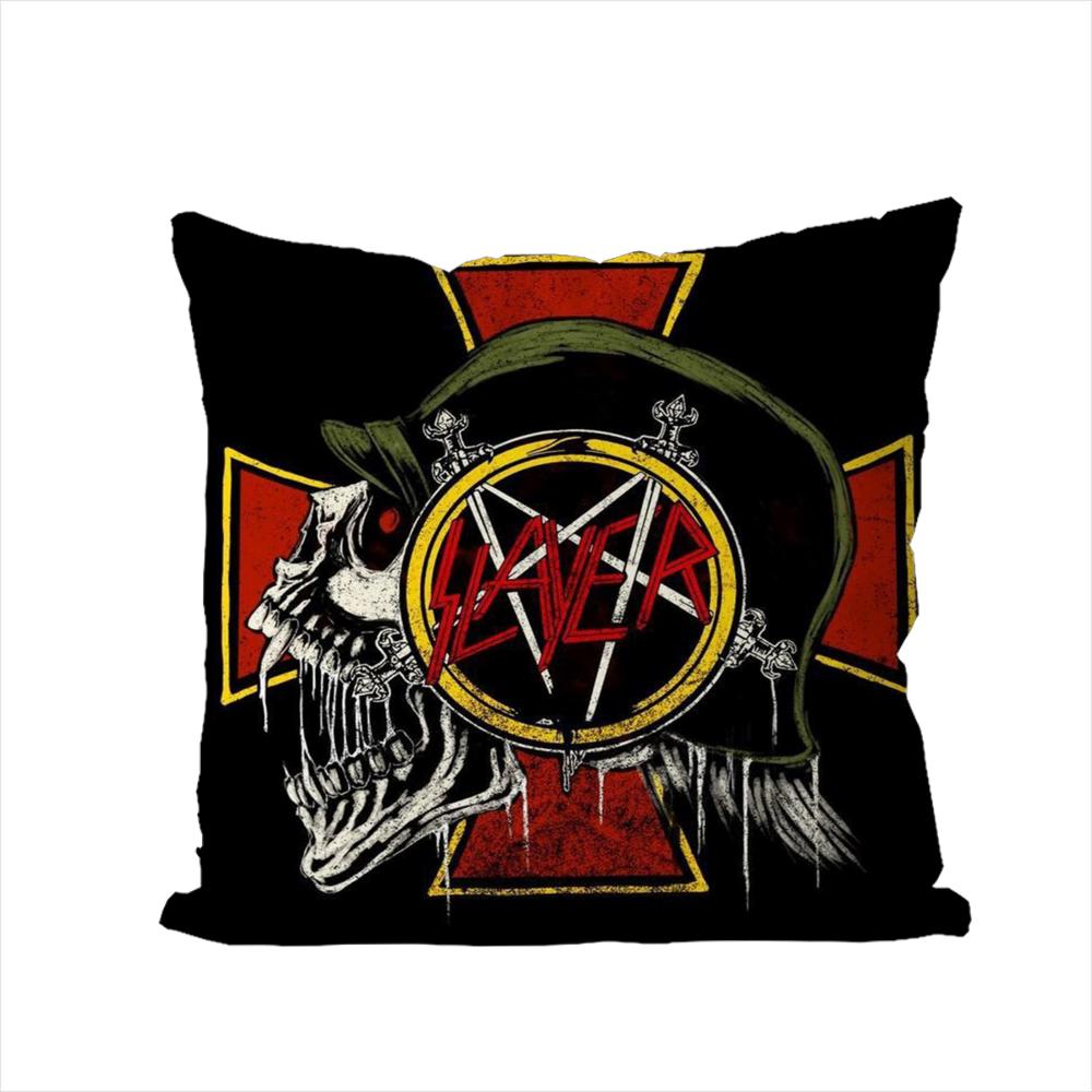 Band SSlayer Pillow Case For Car Sofa Decorative Home Doublesided Print Plush Square Throw Pillow Cushion Cover