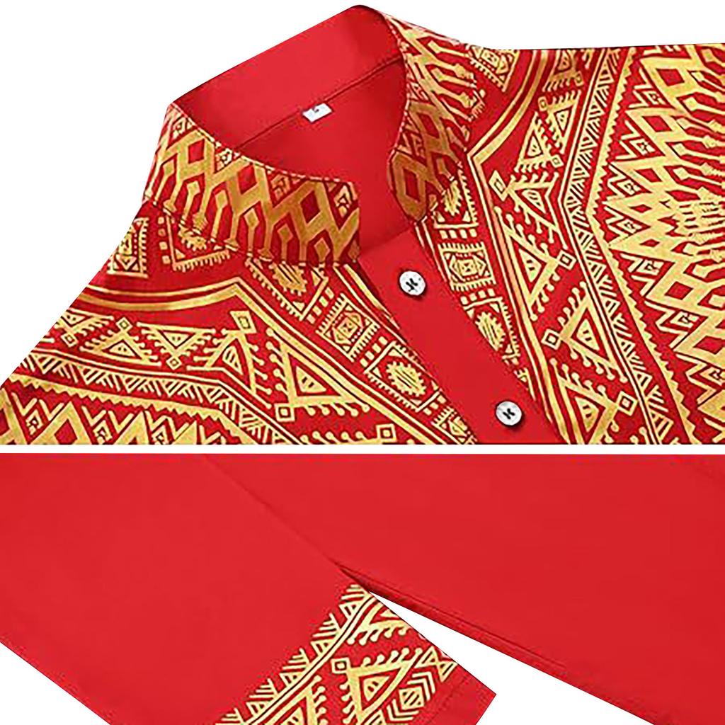 Мужской модный халат в этническом стиле, мужской повседневный халат с горячим тиснением и принтом