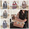 Retro Tassel Shoulder Bag Large Capacity Bohemian Messenger Bag Ethnic Style Vest Bag Outdoor