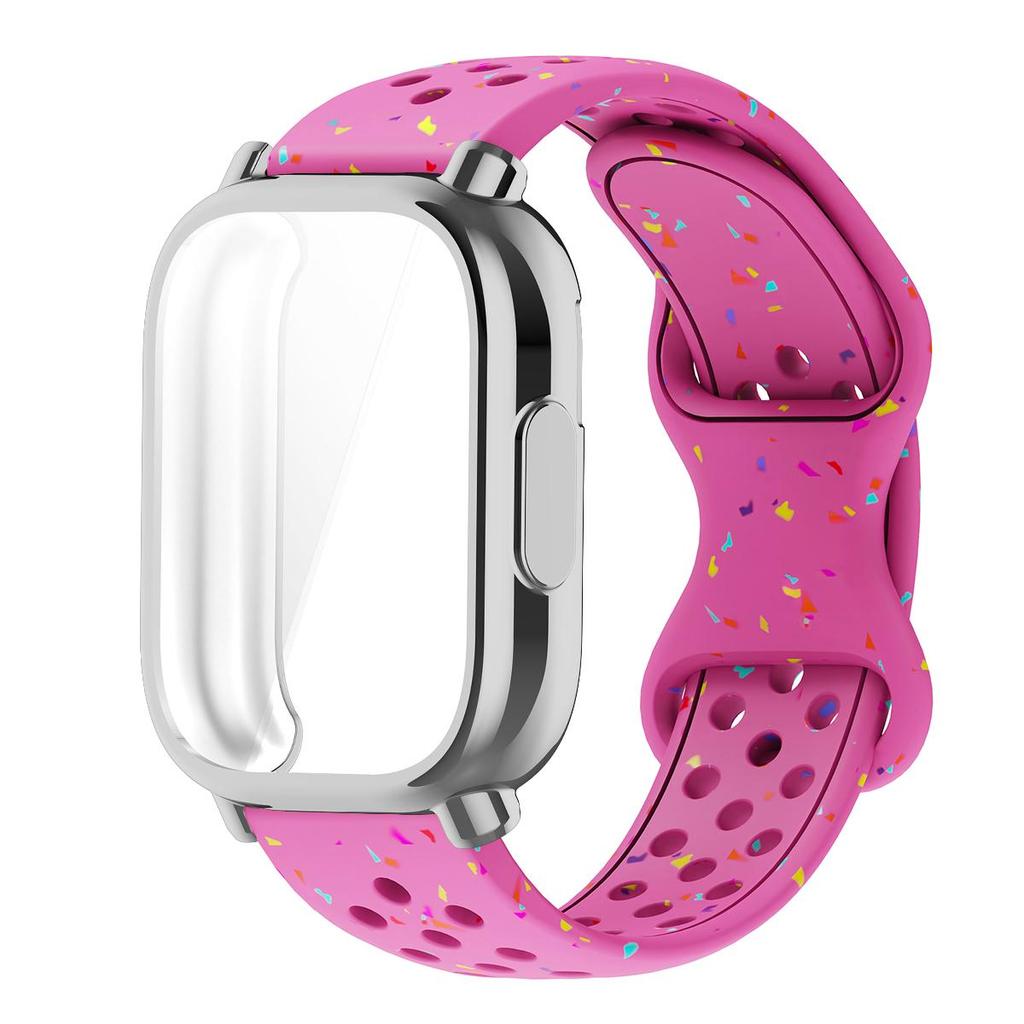 Ремешок+Чехол для Xiaomi Redmi Watch 5 active 5 Lite Защита Полное Покрытие Экрана ТПУ Мягкий Корпус и Силиконовый Дышащий Спортивный Ремешок
