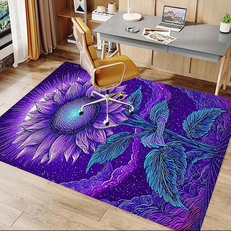 1PC Sunflower Night Extra Large Non Slip Floor carpet, Office, family, Studio Large Area Rug Indoor Rugs, Bold Statement Piece