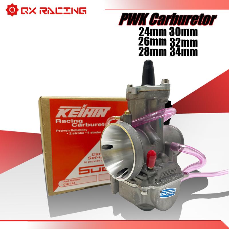 Motorcycle Universal PWK 24 26 28 30 32 34mm With Power Jet For Keihin Carb 2T 4T Motocross Accessories Universal Dirt Bike