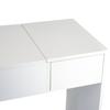 Makeup Dressing Table with Stool Makeup Table with Mirror Flip-Up Top and Boxes 80x40x79 cm and 40x30x40 cm