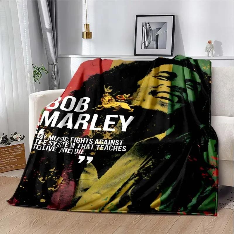 Bob Marley Music Throws Blanket for Kid Couch Sofa Travel Home Picnic Hiking Bed Beding Super Soft Flannel Blanket birthday gift