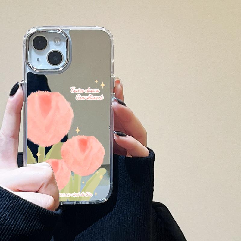Чехлы для мобильных телефонов iPhone 11 13 XR 15 Pro Max 12 14 Pro Max Чехол iPhone 16 XS Max Зеркальный защитный чехол Зеркальный Изысканный мультяшный водонепроницаемый