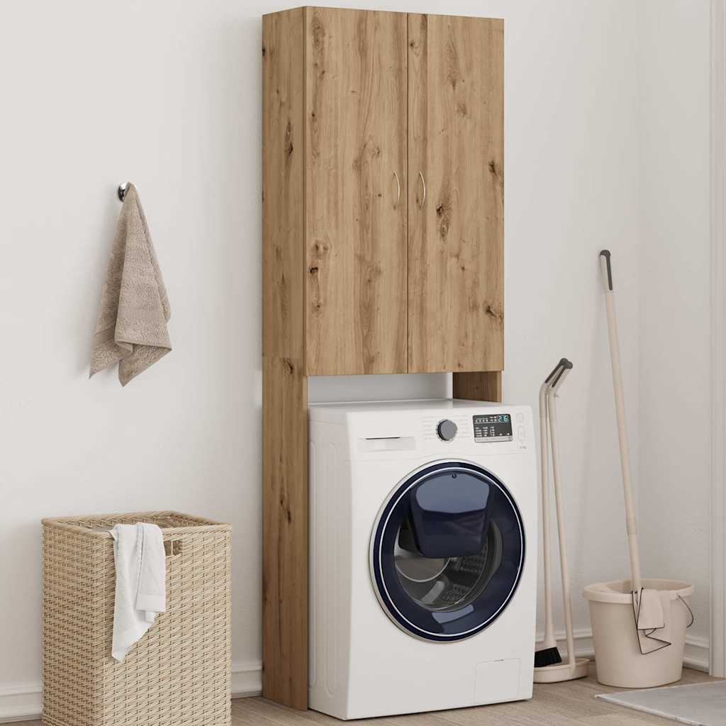 Washing Machine Cabinet Artisan Oak 64 x 25.5 x 190 cm