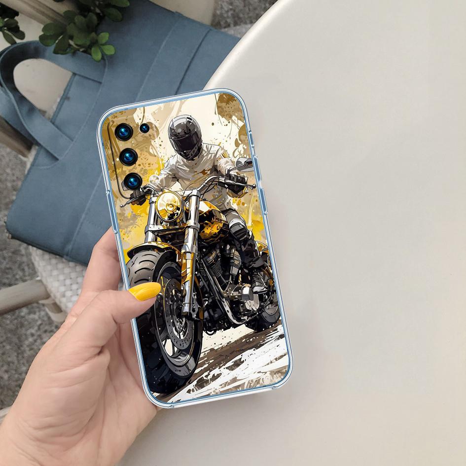 CJ81 Motorcycle Racing Phone Case for Motorola Moto G10 G20 G30 G31 G32 G34 G35 G41 G42 G50 G51 G52 G55 G60 G60S G62 G71 G72 G75