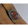 Natural Blue Tiger Eye 925 Solid Sterling Silver Ring Size US-6 PG-35