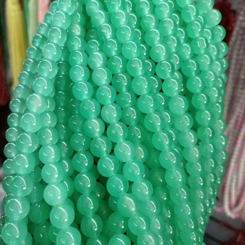 DIY цветные хрустальные стеклянные имитационные нефритовые бусины для аксессуаров ручной работы
