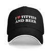 Titties And Beer Funny Sandwich Caps Unisex Baseball Cap St Patricks Day  Sandwich Hat Adjustable Snapback Cap Summer Hat