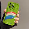 Белый персонаж смайлик радуга для чехла мобильного телефона iPhone17promax 16 Apple 14 матовый 16/15 премиум 13