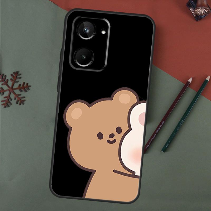Funny Animal Dog Cats Tiger Couple Case For Realme C55 C51 C75 C63 C61 C53 C35 C65 C67 C71 11 12 13 14 15 Pro Plus GT6 GT7 Pro