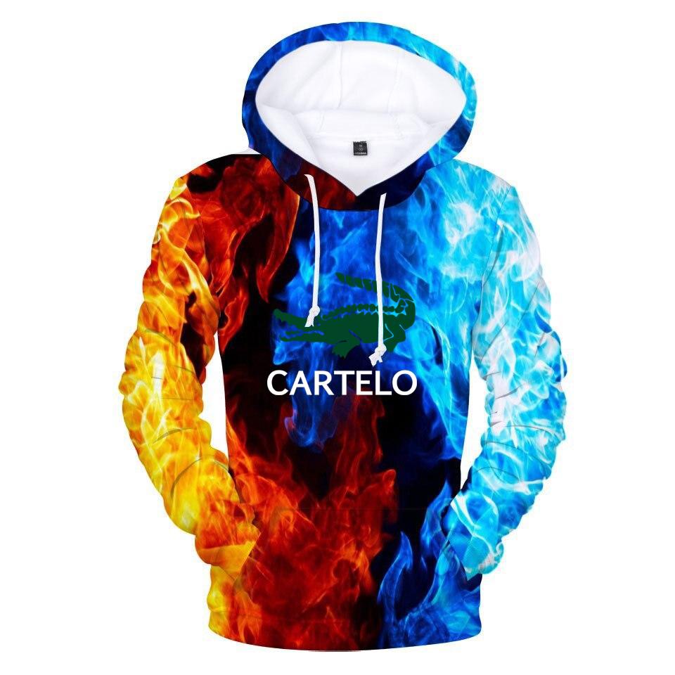 CARTELO Красочные осенние мужские толстовки с 3D принтом, женские куртки, весенние и осенние мужские толстовки с капюшоном, одежда в стиле хип-хоп