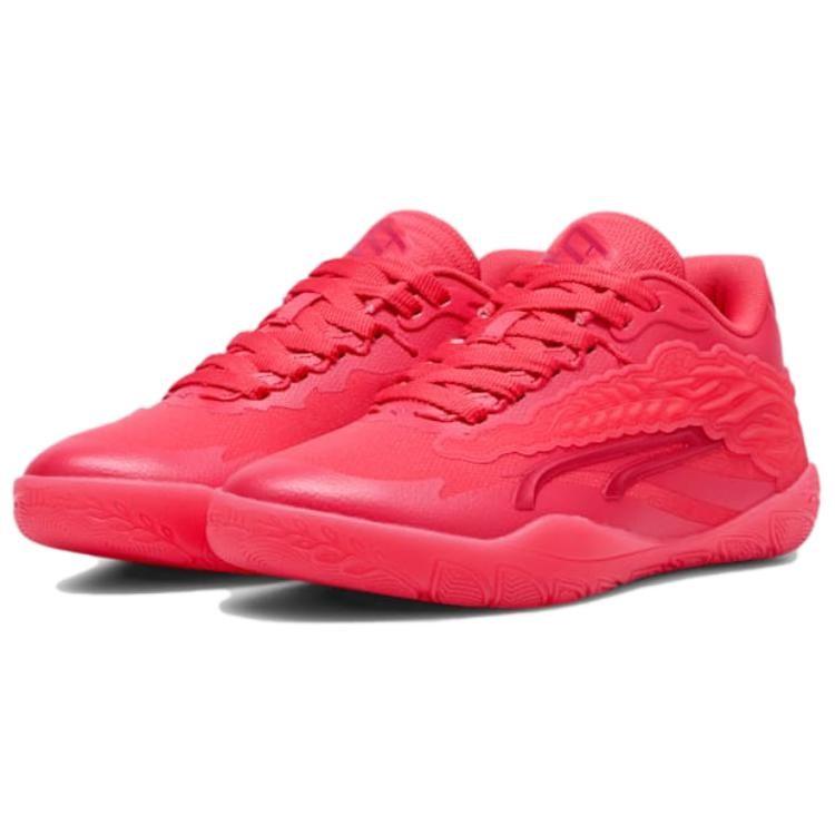 Puma STEWIE 3 Амортизирующие Нескользящие Износостойкие Низкие Баскетбольные Кроссовки Унисекс Красные 380068-07