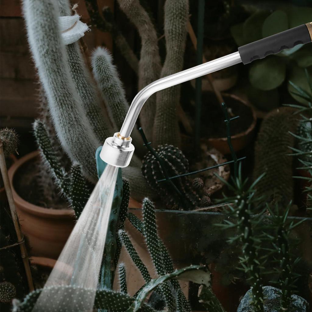 Aluminum Alloy Seedling Watering Gun with Large Flow Detachable Nozzle for Greenhouse Irrigation and Car Wash