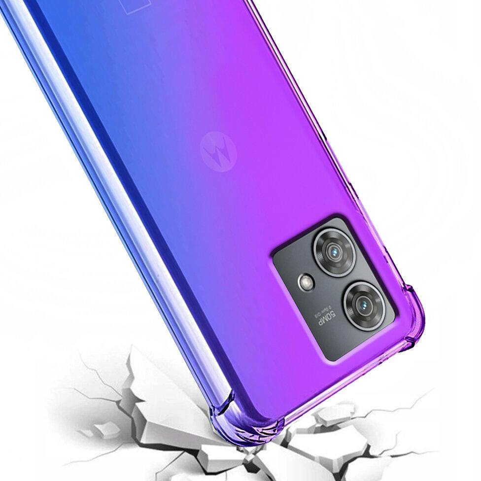 Gradient Dropproof Case for Motorola Edge 40 Neo, Purple/Blue