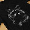 Cute T Shirts Unisex Pure Cotton Vintage T-Shirts Round Neck Raccoon Mammal Tees Short Sleeve Tops New Arrival