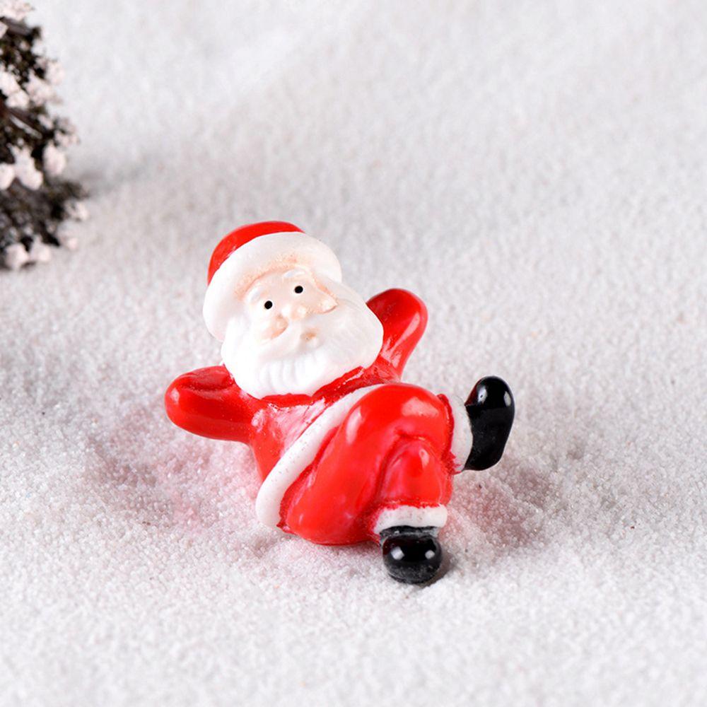 Mini Santa Claus 1 Pcs Resin Crafts Gift Christmas Decoration Christmas Ornaments Micro Landscape Figurines