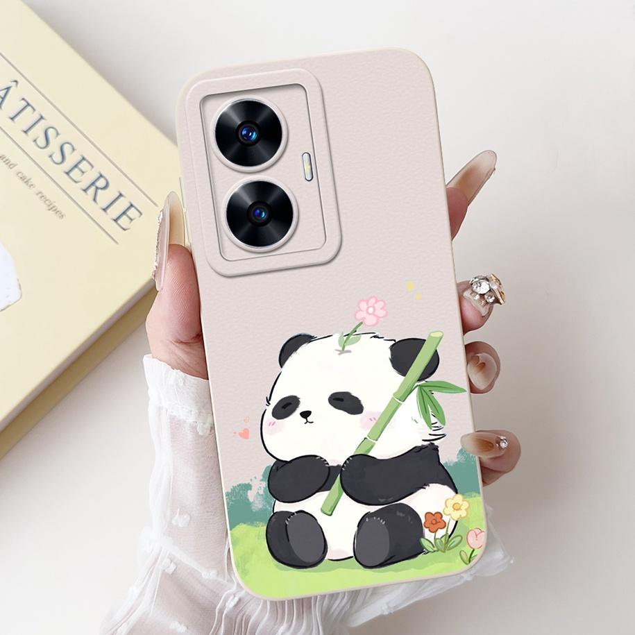 For Realme C55 Case RMX3710 Cover Lovely Avocado Silicon Camera Lens Protective Phone Cover For Realme C55 C 55 RealmeC55 Bumper