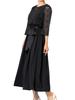 Sweet Mommy Maternity Shrine Visit Nursing Lace Elastic Pocket Stretch Black L Dress, Dress, Wedding, Clothes, Switching, Long, Талия, Included,