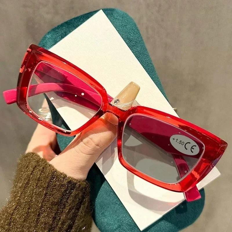 High-Definition Men'S And Women'S Reading Glasses From Europe And America Square Frame Fashionable And Trendy Presbyopia Glasses