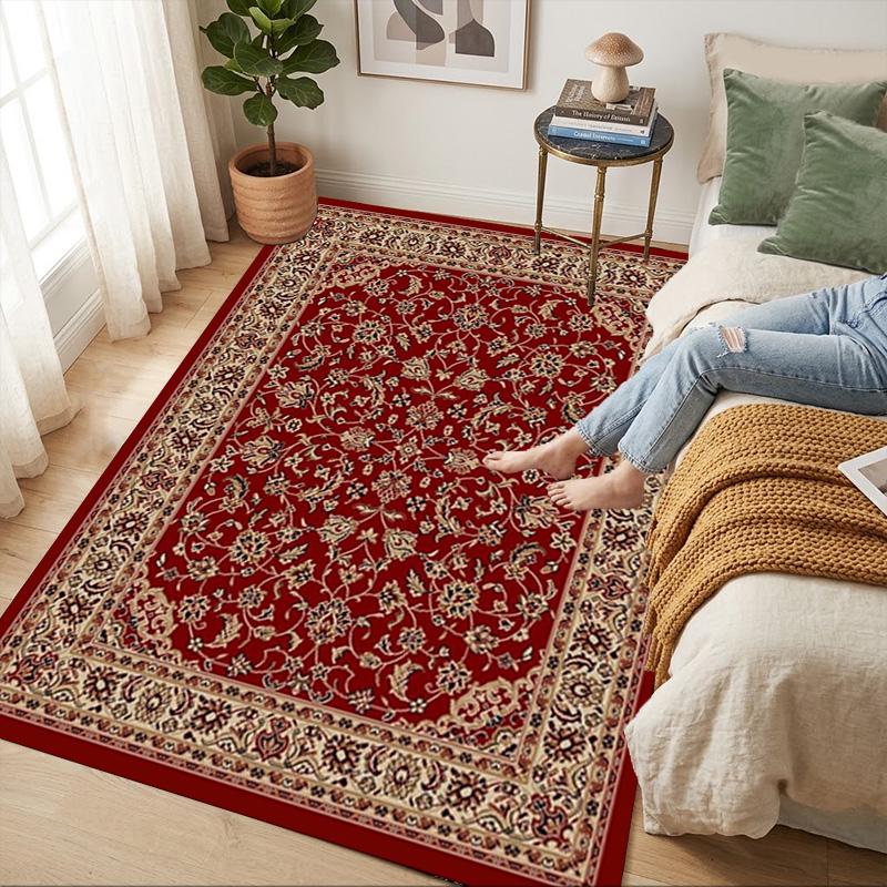 Floral Rug Living Room Nonslip Area Rug Soft Carpet For Bedroom Game Playroom Sofa Office Home Decor Doormat Christmas Gift C926988
