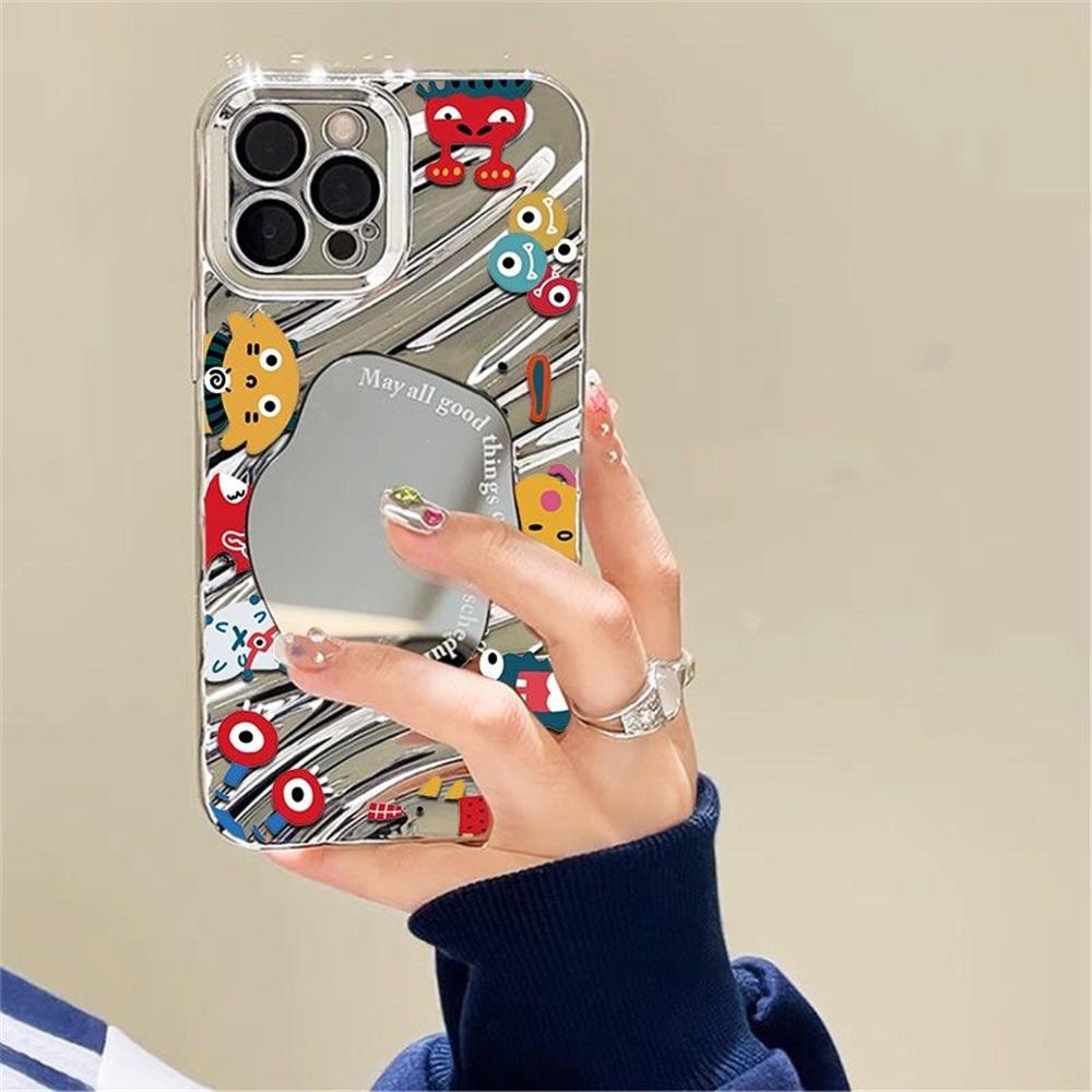 Чехол-зеркало для макияжа для iPhone 11 13 16 Pro Max iPhone 14 15 12 13 Pro Max 16 Plus 13 Pro Samsung A55 A54 A15 A12 A52S A34 A14 A30S A53 A52 A50