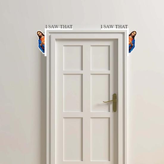 Иисус Дверная Рама Декор Деревянный Я Видел Это Пасхальное Украшение Дверного Уголка