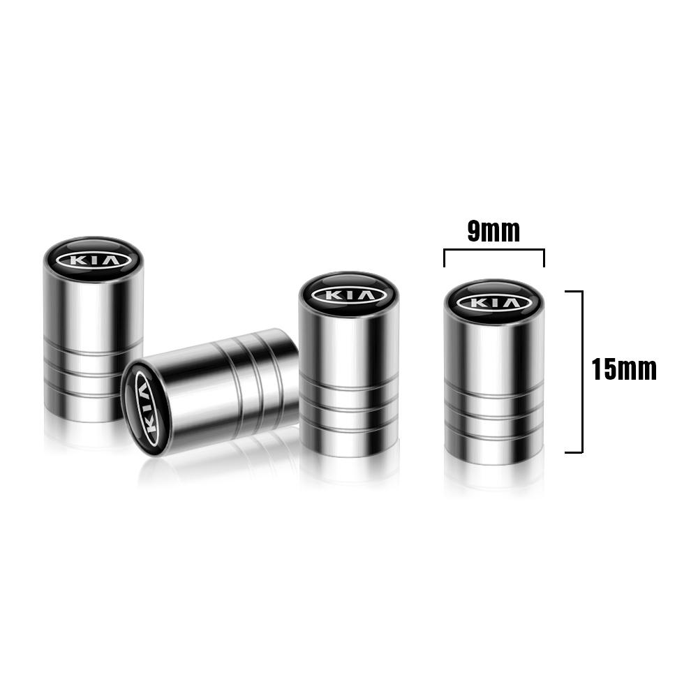 2026 Hot Car Sticker 3D Metal Car Wheel Tire Valve Caps Stem Cover Accessories For KIA Ceed Sportage Rio 3 Proceed K5 Sedona For