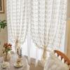 Цветочная вышивка Французское кружево Шторы Тюль Занавеска на окно Романтичная драпировка для дверного проема Домашний декор