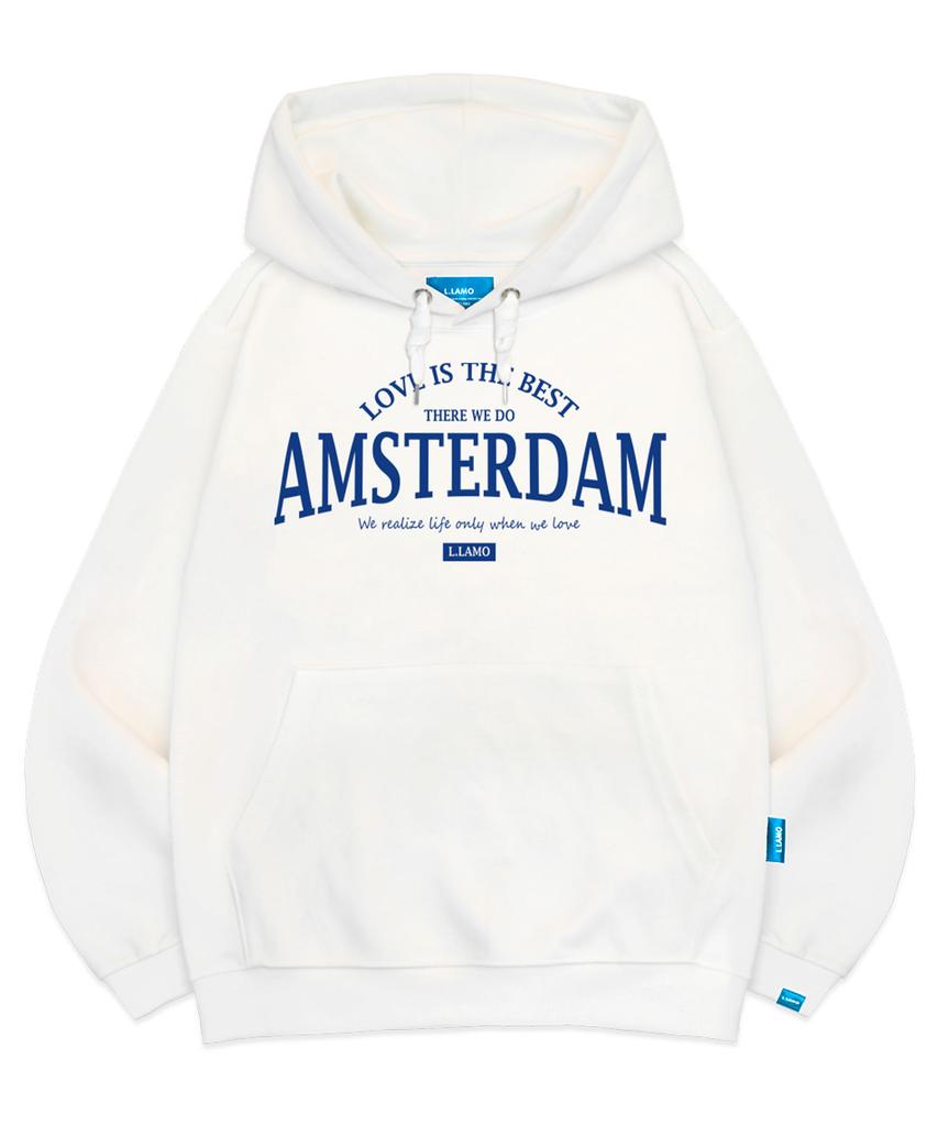 Худи Amsterdam с H-образным вырезом и флисовой подкладкой, унисекс, большие размеры M~4XL (Тип А)