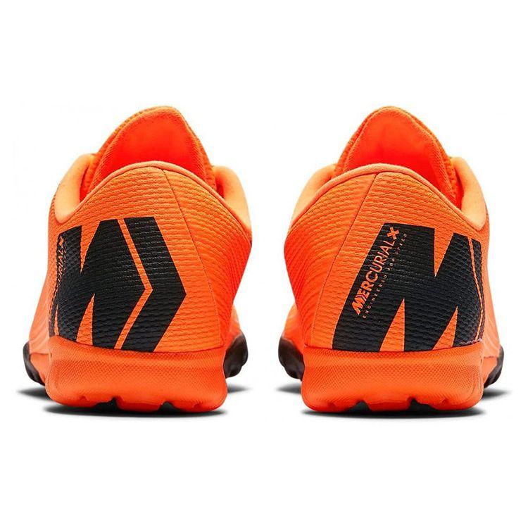 Nike Mercurial Vapor 12 Academy Comfortable Versatile TF (Rubber Studs) Non-Slip Durable Soccer Shoes Men Sneaker Orange AH7384-810