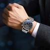 CHENXI MultiFunction Men's Quartz Watch True Triple-Eye Six-Hand Men's Watch Moon Phase Calendar Chronograph Men's Wristwatch