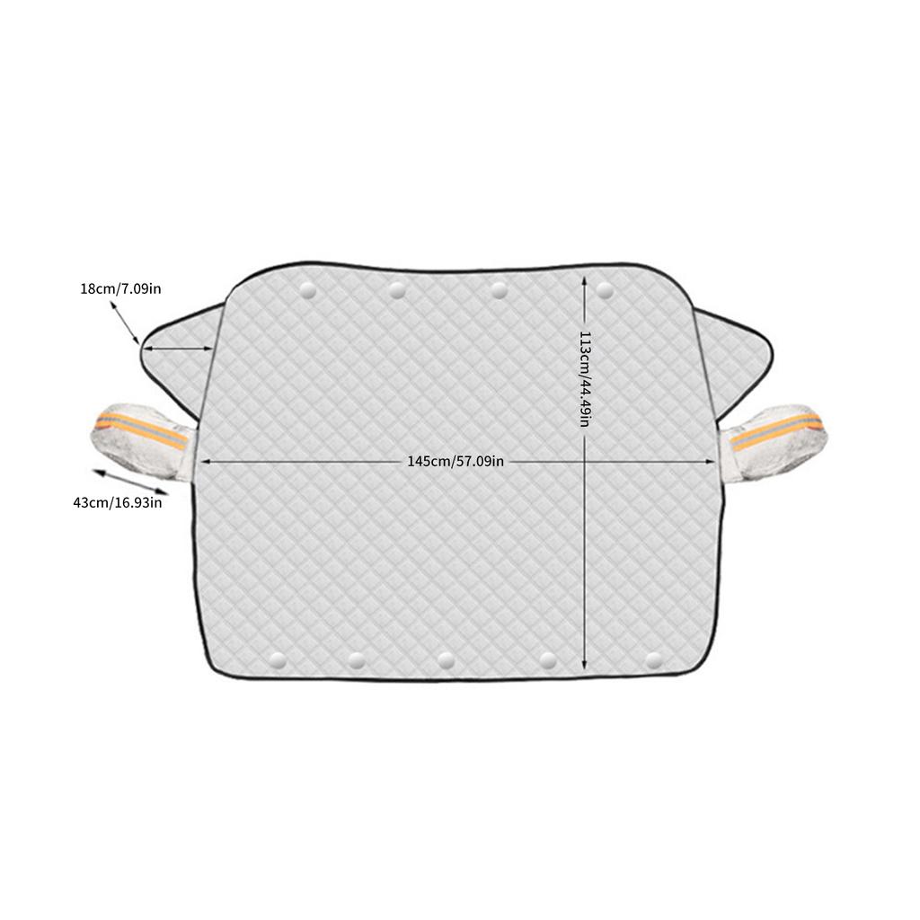 Чехол для лобового стекла автомобиля от снега, водонепроницаемый, против замерзания, защита от замерзания автомобиля, зимнее внешнее покрытие для автомобилей с магнитным краем