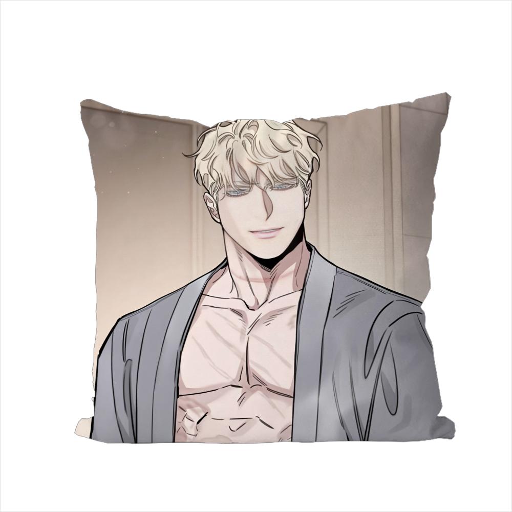 Чехол для подушки BL Mmanhwa для автомобиля, дивана, декоративный для дома, двусторонний принт, плюшевая квадратная декоративная подушка, чехол
