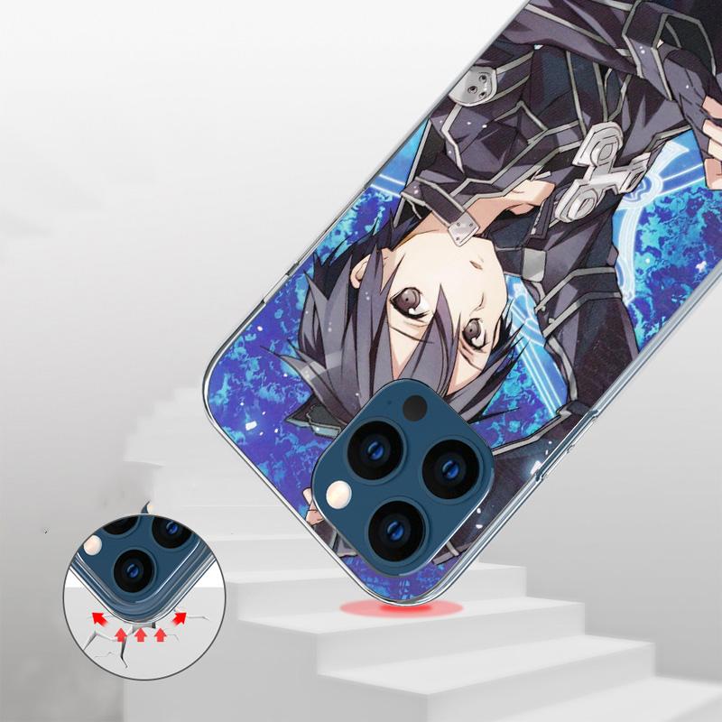 Чехол для телефона Аниме Sword Art Online Для iPhone 17 Air 16 Pro Max 16E 15 + 14 Plus 11 12 13 Mini 7 8 SE Подарок Печатная Крышка Fundas 17