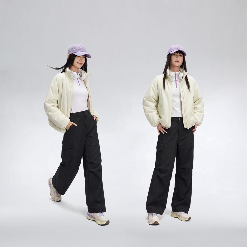 Li Ning Outdoor CF Водные виды спорта Свободные прямые брюки Женские брюки Черный AYKW406-4