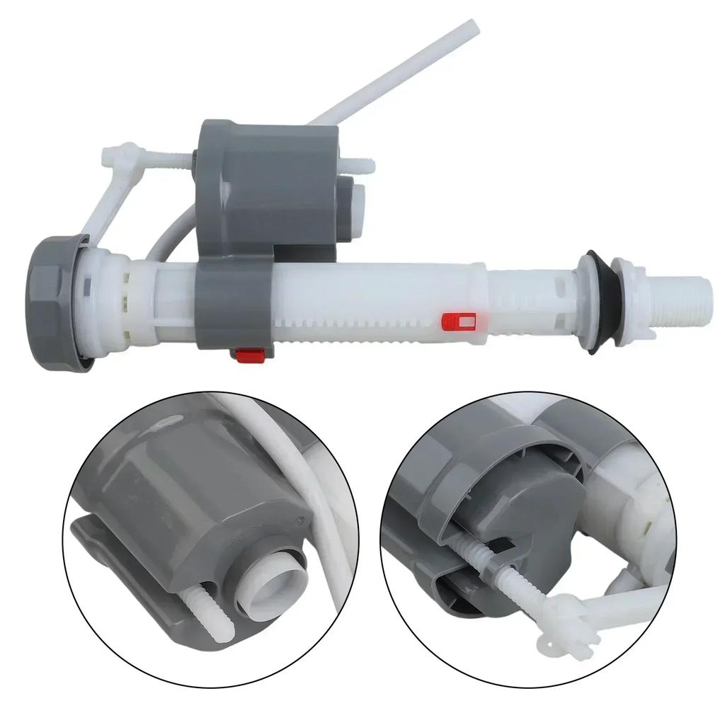 Retractable Float Ball Adjustable Toilet Tank Inlet Valve Water Saving Anti Backflow Compatible with Most Toilet Tanks