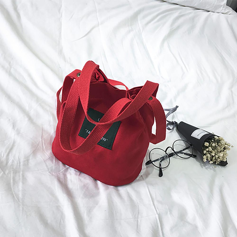 Canvas Shoulder Messenger Bag Student Art Women Shoulder Bag