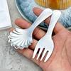 Ложка-вилка для мороженого в форме ракушки с короткой ручкой, из нержавеющей стали, ложка для сахара и соли, чайная/кофейная/десертная ложка, кухонная ложка для приправ