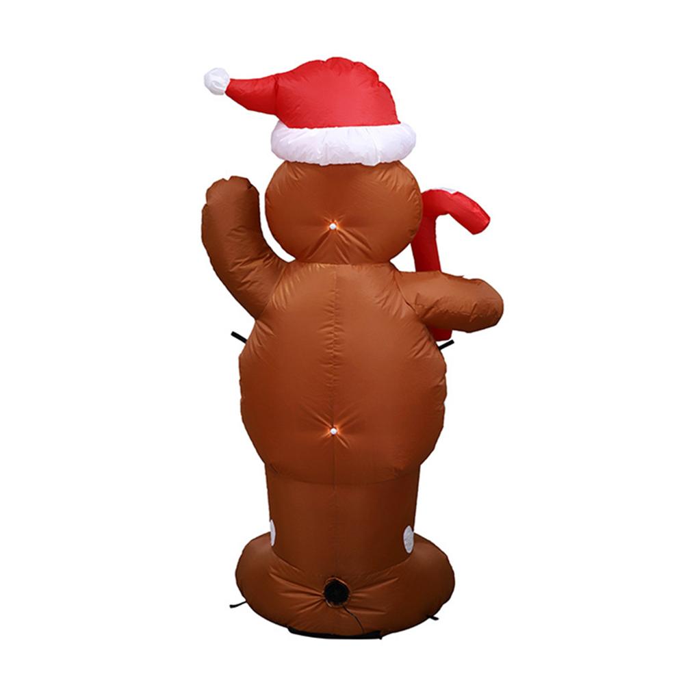 1.5m Inflatable Gingerbread Man Prop for Christmas Party Yard Decor